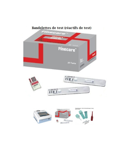 Bandelette de test de HbA1c pour l'Analyseur immunochromatographique modèle Finecare FIA Meter Plus (FS-113)