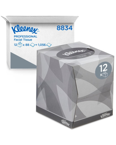 Mouchoirs kleenex, boîte cube