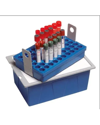 Megabox grand modèle, portoir thermoformé, 77 tubes de 7 ml