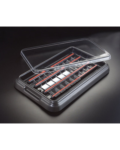 Staintray systeme base noir couvercle transparent 20 Lames